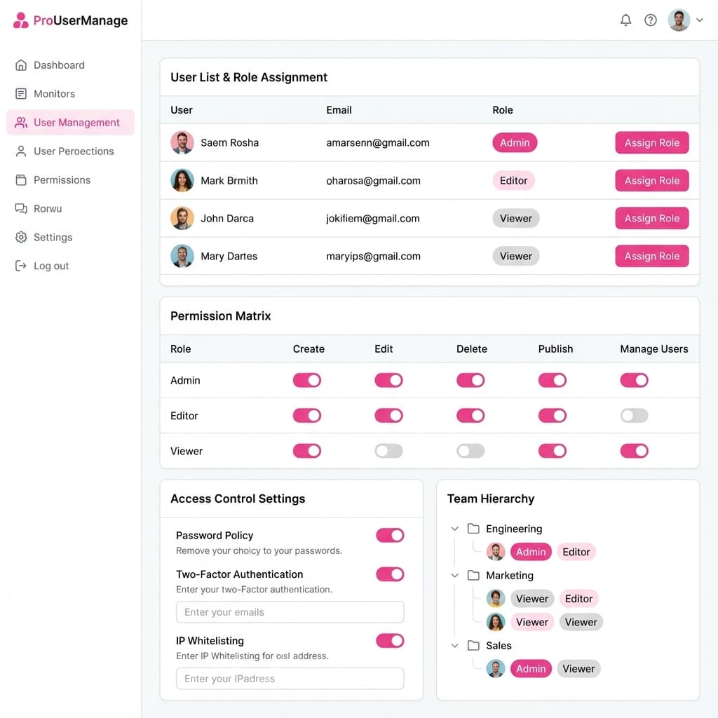 المستخدمون والصلاحيات